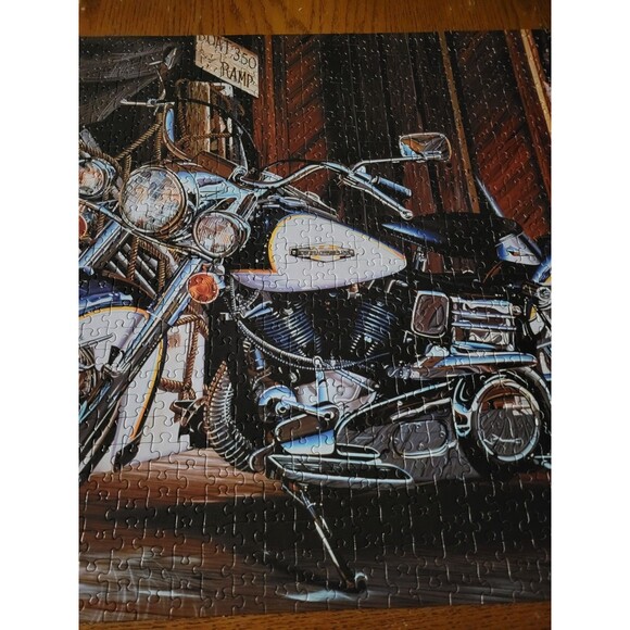 2003 Harley Davidson Puzzle 1000 Piece Catch Of The Day Scott Jacobs Complete - Picture 6 of 12